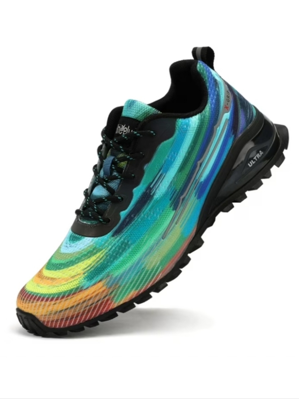 KRICELY Men's Multicolor Trail Running Shoes Sneakers, Sz 11